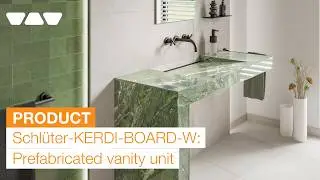 Create a vanity/washbasin unit with Schlüter-KERDI-BOARD-W