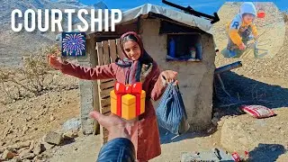 Operator proposes to a beautiful nomadic girl in the forest 💍🌲
