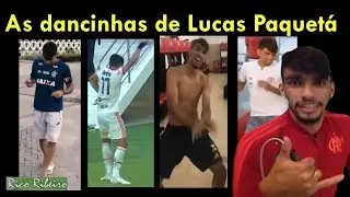 As dancinhas de Lucas Paquetá. Paquetá suas danças e comemorações.
