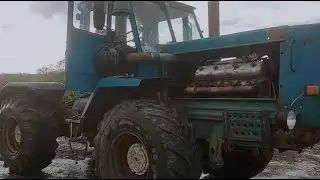 трактор т 150 колісний огляд  після невеликого ремонту