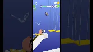 Gameplay top mobile games Relaxing n satisfying game iOS/ANDROID Hopping Heads  #shorts Level 24