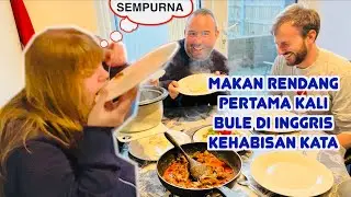Bule Jilat-Jilatan Pertama Kali Makan Rendang, Rempong Nya Minta Ampun