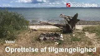 Oprettelse af tilgængelighed for varer i BookingStudio