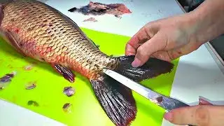 Как почистить рыбу в квартире и не испачкать кухню чешуей.