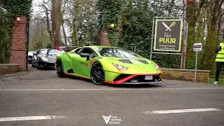 Supercars Accelerating | Lamborghini huracan STO, Ferrari F8 tributo, Mercedes SLR, Nissan GT-R, ...