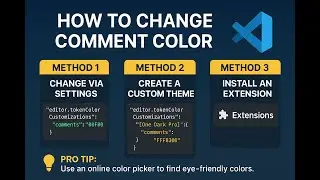 How to Change Comment Color in VS Code