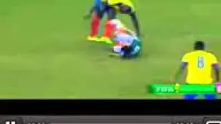 TERRIBLE LESIÓN LUIS MONTES - México vs Ecuador 3-