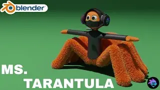 Let's make Ms.Tarantula (Webs) in bad guys film /Blender/ Dimension Editors /Create your dream world