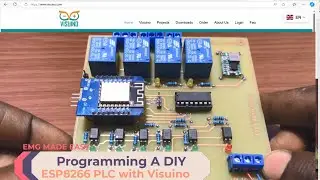 Programming a DIY ESP8266 PLC With Visuino