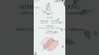 Extended Wedding invite with entourage