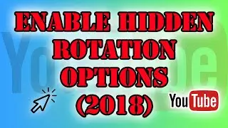 How to Rotate Uploaded YouTube Videos 2019 (Found Code They Missed)