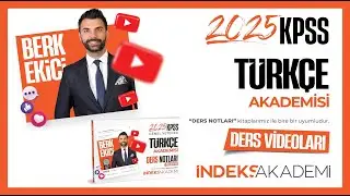 23-2025 KPSS  - Türkçe - Biçim Bilgisi - (Çekim Ekleri - I -) - Berk EKİCİ