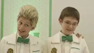 Xavier from Wednesday in Odd Squad (aka Percy Hynes White as Odie)