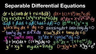 Separable Differential Equations Part 2 (Live Stream)