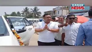 BJD Bari Assembly Candidate Biswaranjan Mallick Seeks Blessings From Maa Biraja Ahead Of Campaign
