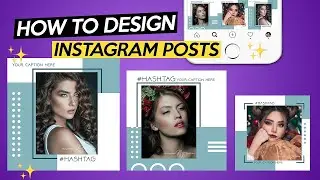 How to design INSTAGRAM POSTS Photoshop tutorial Social Media Design Graphics