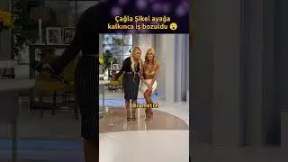 Çağla Şikel is the same height as Yonca Evcimik when she is sitting, but when she stands up, thin...