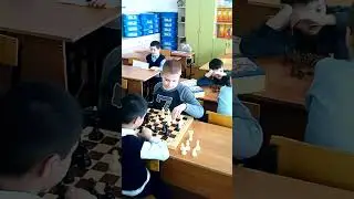 Занятие по шахматам  в школе №5 г. Черняховска