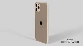 iPhone 11 Pro Max Rose Gold 3D model by DESIGN PANDIT I 360° view