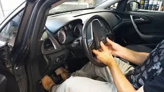 как снять подушку безопасности Опель Астра J