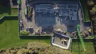 December 2021 - Aerial view of Ballinteer ETNS construction works