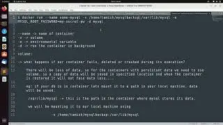 Docker volume with example | Volume mounted to mysql container