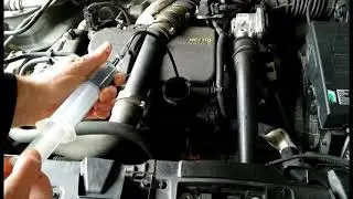 Remove excess engine oil