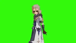 Albedo - Persona 4: Specialist【MMD Genshin Impact】Green Screen