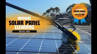 Solar Panel Cleaning - Professional 400rpm brush in Adelaide