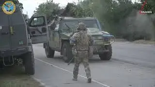 Ukrainische Gegenoffensive die Spezialeinheit Kraken bei der Befreiung von Balaklija Oblast Charkiw