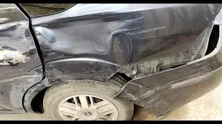Ford Focus 2. Сильное повреждение крыла. Кузовной ремонт. Часть 1