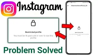 Instagram Restricted profile problem solve| How to Remove Minimum Age Restrictions on Instagram 2026
