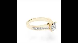 Atyaza Inc White Gold Emerald Eternity Ring ATZR-0365