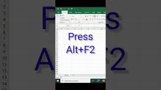 Save As Button Keyboard Shortcuts in Excel (F1-F12)