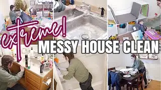 MOST EXTREME MESSY HOUSE TRANSFORMATION / SPEED CLEANING MOTIVATION / CLEAN WITH ME 2021