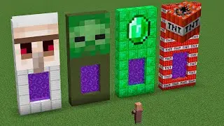 which portal will the villager choose ?