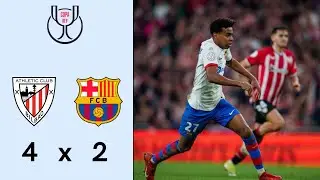 COPA DO REI: ATHLETIC BILBAO 4 x 2 BARCELONA