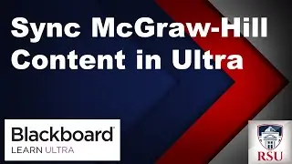 Sync Your McGraw Hill Content in Blackboard Ultra