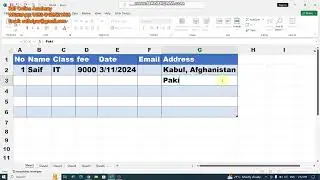 How to Extend Adjust Column width Width With Text | Excel Trick |Important For Excel Users in Pashto
