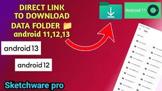 download file Direct data folder in Android 11,12,13 in sketchware tutorial