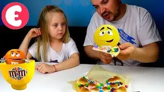 0+ ПИЦЦА С МАРШМЕЛОУ И M&M's!/  PIZZA WITH MARSHMELLOW AND M & M'S!