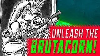 Watch Me Draw a Brutal Brutacorn! (India Ink Illustration for Dare Luck Club RPG)