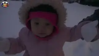 Playing in the snow