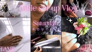 SATURDAY VLOG /TABLE SET-UP