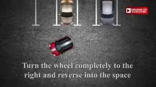 Parking, reversing into a space method 1. Tutorial, how to