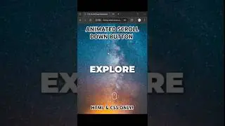 How to Animate Scroll Down Buttons Using HTML and CSS!