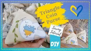 TRIANGLE COIN PURSE (Sewing Tutorial)
