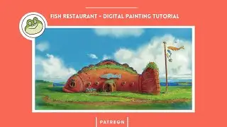 FISH RESTAURANT - DIGITAL BACKGROUND TUTORIAL