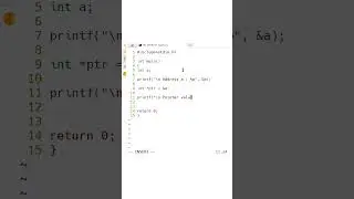 #34 Learn C Programming : integer pointer #cprogramming  #shorts
