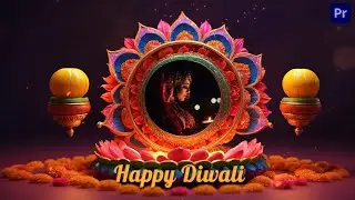 Premium 3D Floral Happy Diwali Slideshow Premier Pro Template